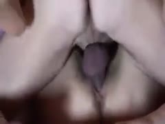 A sticky creampie load and massive hammering in the missionary style